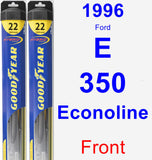 Front Wiper Blade Pack for 1996 Ford E-350 Econoline - Hybrid