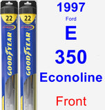 Front Wiper Blade Pack for 1997 Ford E-350 Econoline - Hybrid