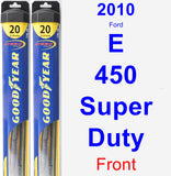 Front Wiper Blade Pack for 2010 Ford E-450 Super Duty - Hybrid