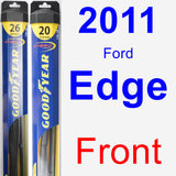 Front Wiper Blade Pack for 2011 Ford Edge - Hybrid