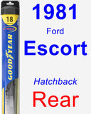 Rear Wiper Blade for 1981 Ford Escort - Hybrid