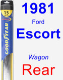 Rear Wiper Blade for 1981 Ford Escort - Hybrid