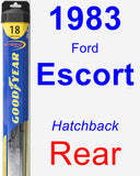 Rear Wiper Blade for 1983 Ford Escort - Hybrid