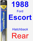 Rear Wiper Blade for 1988 Ford Escort - Hybrid