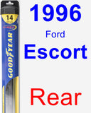 Rear Wiper Blade for 1996 Ford Escort - Hybrid