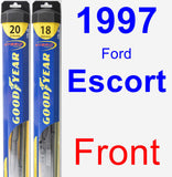 Front Wiper Blade Pack for 1997 Ford Escort - Hybrid