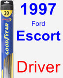 Driver Wiper Blade for 1997 Ford Escort - Hybrid