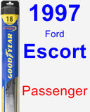 Passenger Wiper Blade for 1997 Ford Escort - Hybrid