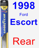 Rear Wiper Blade for 1998 Ford Escort - Hybrid