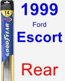 Rear Wiper Blade for 1999 Ford Escort - Hybrid