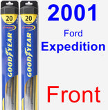 Front Wiper Blade Pack for 2001 Ford Expedition - Hybrid