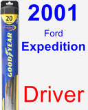 Driver Wiper Blade for 2001 Ford Expedition - Hybrid