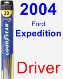 Driver Wiper Blade for 2004 Ford Expedition - Hybrid