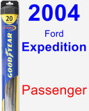 Passenger Wiper Blade for 2004 Ford Expedition - Hybrid