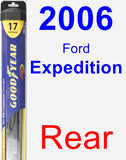 Rear Wiper Blade for 2006 Ford Expedition - Hybrid