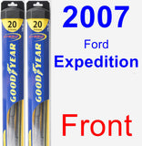 Front Wiper Blade Pack for 2007 Ford Expedition - Hybrid