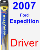 Driver Wiper Blade for 2007 Ford Expedition - Hybrid