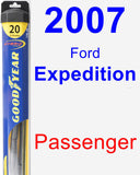 Passenger Wiper Blade for 2007 Ford Expedition - Hybrid