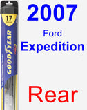 Rear Wiper Blade for 2007 Ford Expedition - Hybrid