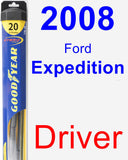 Driver Wiper Blade for 2008 Ford Expedition - Hybrid