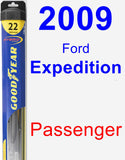 Passenger Wiper Blade for 2009 Ford Expedition - Hybrid