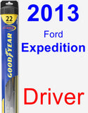 Driver Wiper Blade for 2013 Ford Expedition - Hybrid