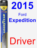 Driver Wiper Blade for 2015 Ford Expedition - Hybrid