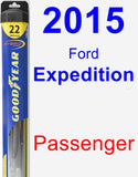 Passenger Wiper Blade for 2015 Ford Expedition - Hybrid