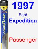 Passenger Wiper Blade for 1997 Ford Expedition - Hybrid