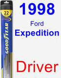 Driver Wiper Blade for 1998 Ford Expedition - Hybrid