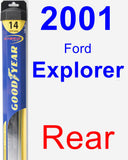 Rear Wiper Blade for 2001 Ford Explorer - Hybrid