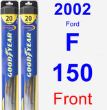 Front Wiper Blade Pack for 2002 Ford F-150 - Hybrid