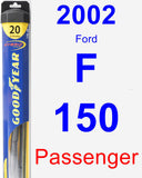 Passenger Wiper Blade for 2002 Ford F-150 - Hybrid