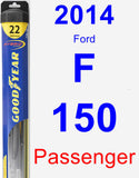 Passenger Wiper Blade for 2014 Ford F-150 - Hybrid