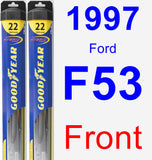 Front Wiper Blade Pack for 1997 Ford F53 - Hybrid