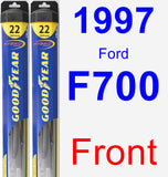 Front Wiper Blade Pack for 1997 Ford F700 - Hybrid