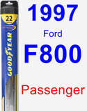 Passenger Wiper Blade for 1997 Ford F800 - Hybrid