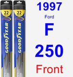 Front Wiper Blade Pack for 1997 Ford F-250 - Hybrid