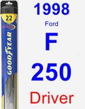 Driver Wiper Blade for 1998 Ford F-250 - Hybrid