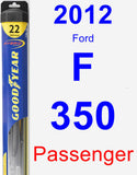 Passenger Wiper Blade for 2012 Ford F-350 - Hybrid