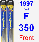 Front Wiper Blade Pack for 1997 Ford F-350 - Hybrid