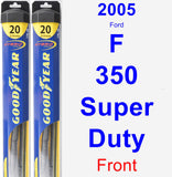 Front Wiper Blade Pack for 2005 Ford F-350 Super Duty - Hybrid