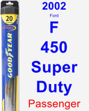 Passenger Wiper Blade for 2002 Ford F-450 Super Duty - Hybrid