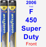 Front Wiper Blade Pack for 2006 Ford F-450 Super Duty - Hybrid