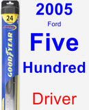 Driver Wiper Blade for 2005 Ford Five Hundred - Hybrid