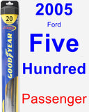 Passenger Wiper Blade for 2005 Ford Five Hundred - Hybrid