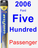 Passenger Wiper Blade for 2006 Ford Five Hundred - Hybrid