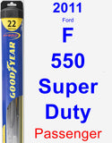 Passenger Wiper Blade for 2011 Ford F-550 Super Duty - Hybrid