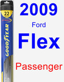 Passenger Wiper Blade for 2009 Ford Flex - Hybrid