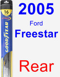 Rear Wiper Blade for 2005 Ford Freestar - Hybrid